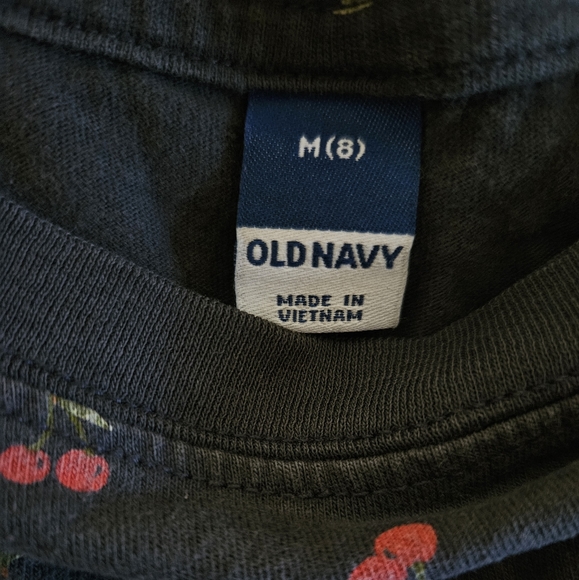 Old Navy Women's Dark Grey Cherries Crop Top Size Medium 8 - Picture 4 of 4